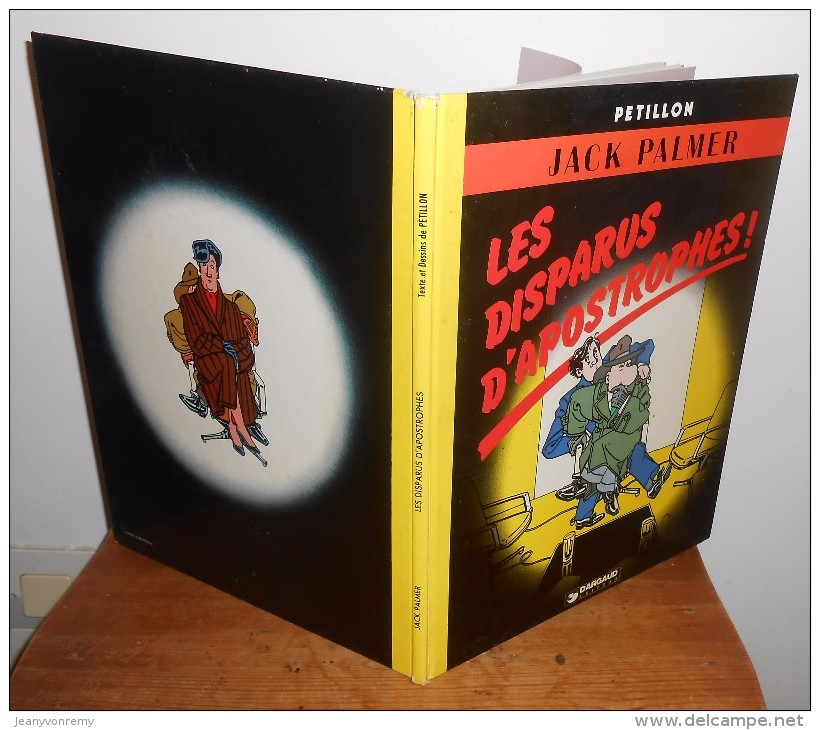 Jack Palmer Les Disparus D'apostrophes ! Dargaud 1982 - Jack Palmer