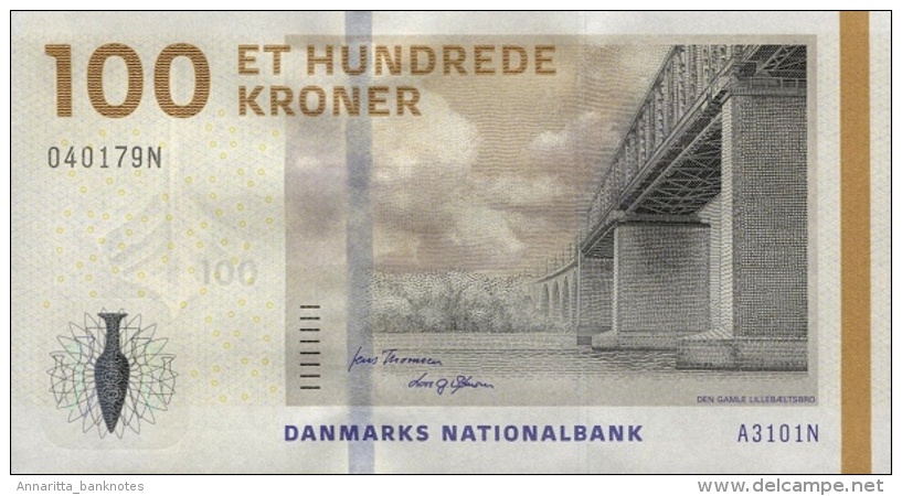 DENMARK 100 KRONER 2010 P-66b UNC  [ DK936b ] - Danemark