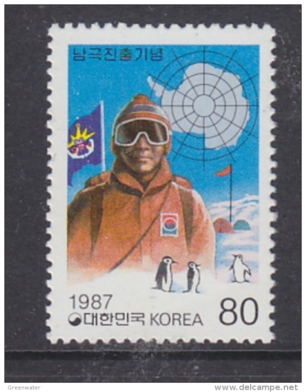 Korea South 1987 Antarctica 1v ** Mnh (32614D) - Sonstige & Ohne Zuordnung