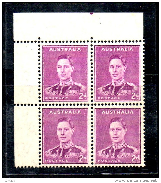 CI959 - AUSTRALIA 1941, Gibbons 185 Quartina Integra *** - Nuovi