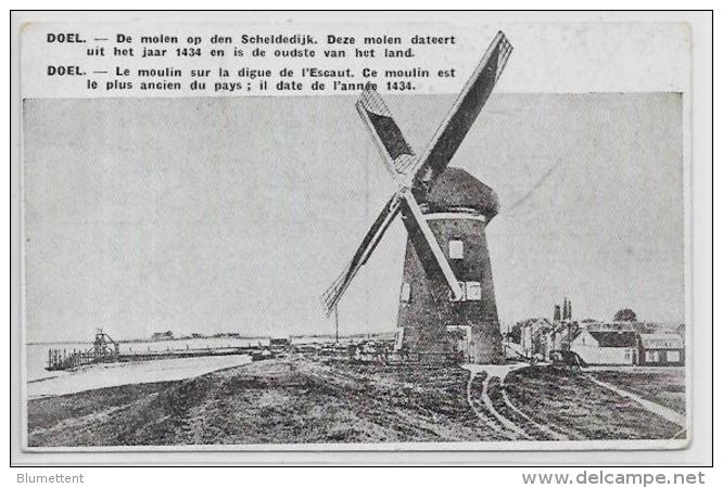 CPA Belgique Belgie Moulin à Vent Non Circulé Doel - Andere & Zonder Classificatie