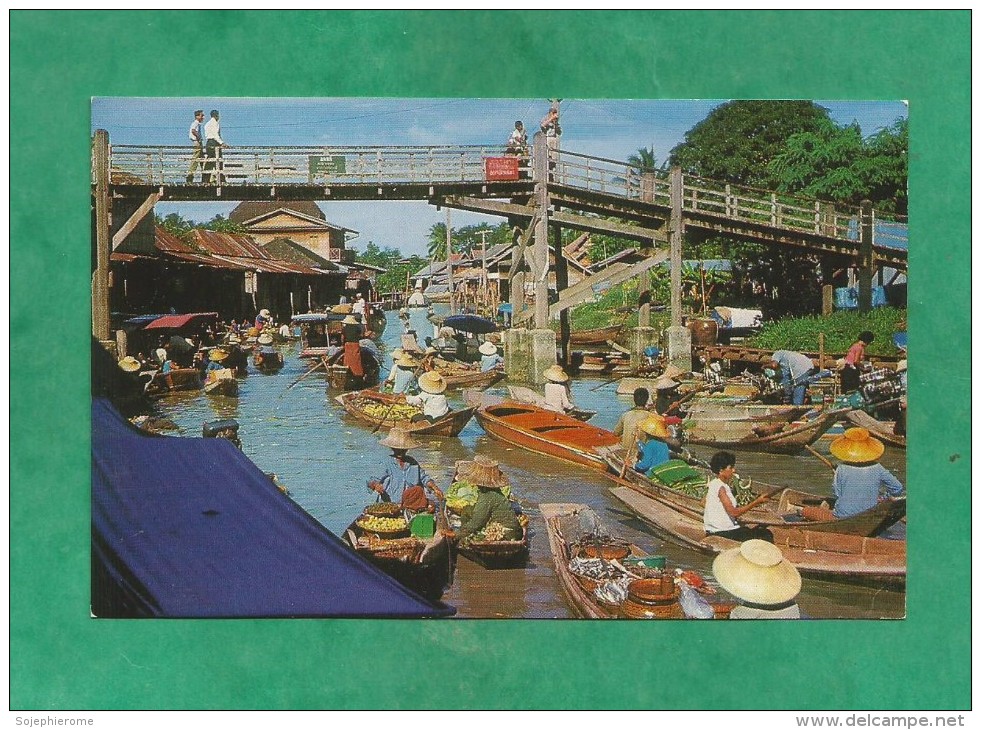 Wat-Sai Near Bangkok (Thailand) Floating Market 2 Scans 07/01/1971 - Tailandia