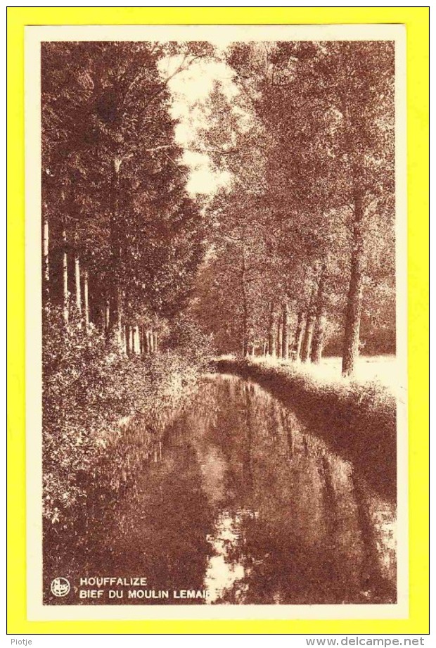 * Houffalize (Luxembourg - La Wallonie) * (Nels, Série 11, Nr 34) Bief Du Moulin Lemaire, Molen, Canal, Top Rare - Houffalize