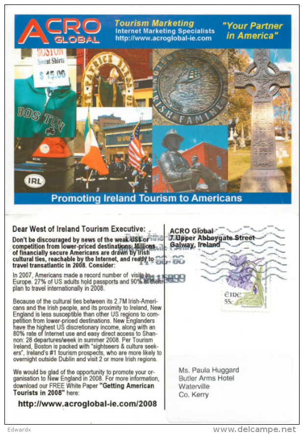 ACRO Global, Galway Town, Galway, Ireland Postcard Posted 2006 Stamp - Autres & Non Classés