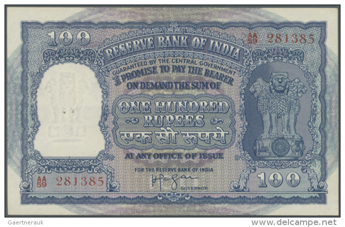 India: 100 Rupees ND P. 43c. This Beautiful Banknote From India Is In Great Crisp And Colorful Condition. There Are... - India