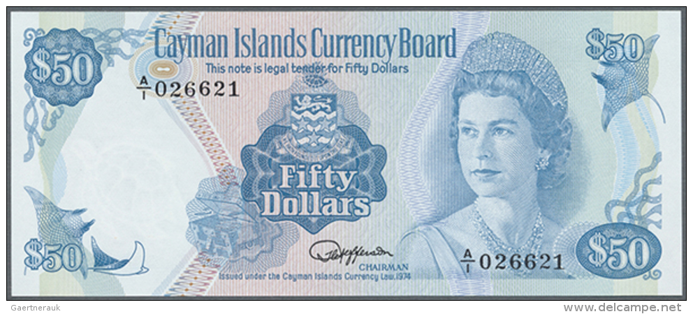 Cayman Islands: 50 Dollars 1974 P. 10 In Condition: UNC. (D) - Kaaimaneilanden