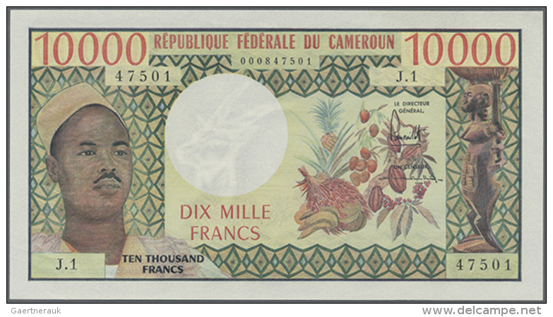 Cameroon: 10.000 Francs ND(1972) P. 14, Early Issue In Perfect Condition: UNC. (D) - Cameroon