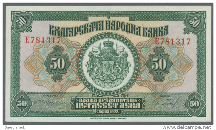 Bulgaria: 50 Leva 1922 P. 37, Nice Condition: UNC. (D) - Bulgaria