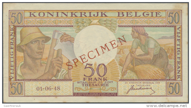 Belgium: 50 Francs 1980 P. 133as SPECIMEN, A Rarely Offered Item In Great Crisp And Colorful Condition With No... - Andere & Zonder Classificatie