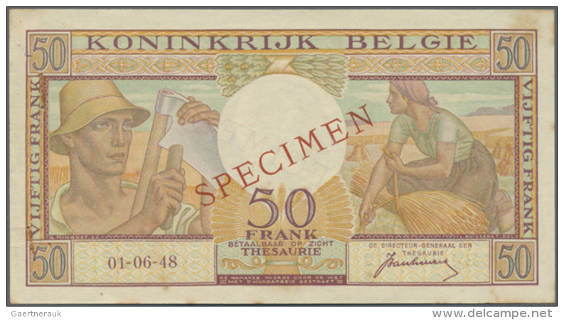 Belgium: 50 Francs 1980 P. 133as SPECIMEN, A Rarely Offered Item In Great Crisp And Colorful Condition With No... - Other & Unclassified