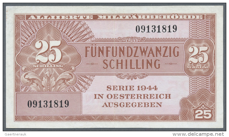 Austria: 25 Schilling 1944 P. 108, Key Note Of This Series, Has Been Cleaned And Pressed But Optically Appears Much... - Austria