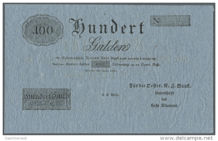 Austria: 100 Gulden 1816 Formular P. A58, Never Folded, No Holes Or Tears, Condition: UNC. (D) - Autriche