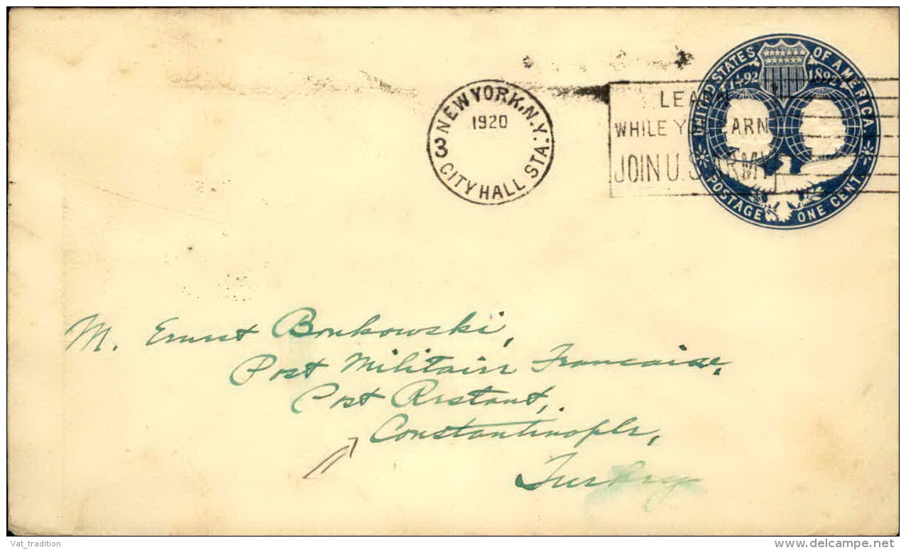 ETATS UNIS - Entier Postal Pour Constantinople En 1920 - A Voir - L  4105 - 1901-20