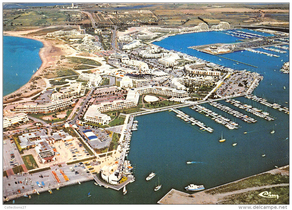 30-PORT-CAMARGUE- VUE GENERALE AERIENNE - Autres & Non Classés