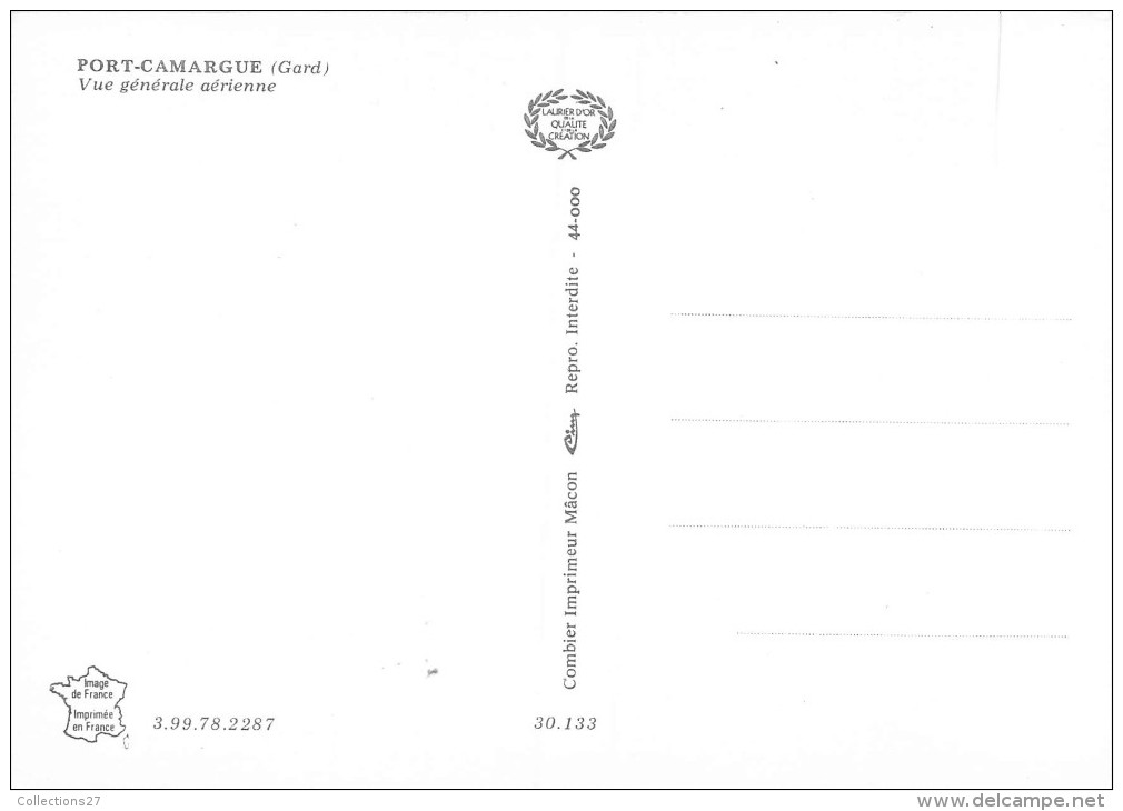 30-PORT-CAMARGUE- VUE GENERALE AERIENNE - Autres & Non Classés