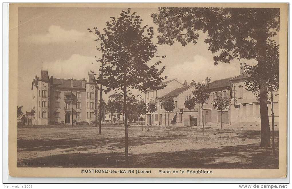 Loire - 42 - Montrond Les Bains Place De La République - Altri & Non Classificati