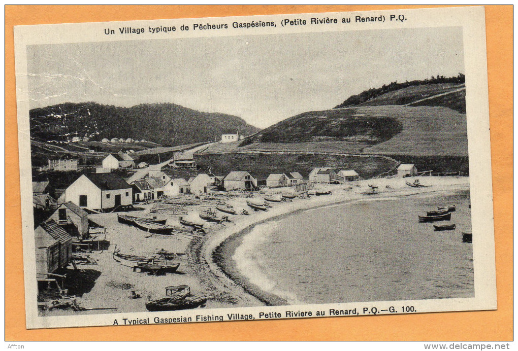 A Gaspe Fishing Fleet PQ 1940 Postcard - Sonstige & Ohne Zuordnung