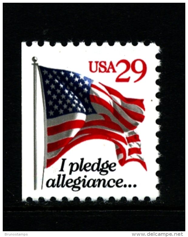 UNITED STATES/USA - 1993  29c  FLAG AND TEXT (RED)  EX BOOKLET  MINT NH - Ungebraucht