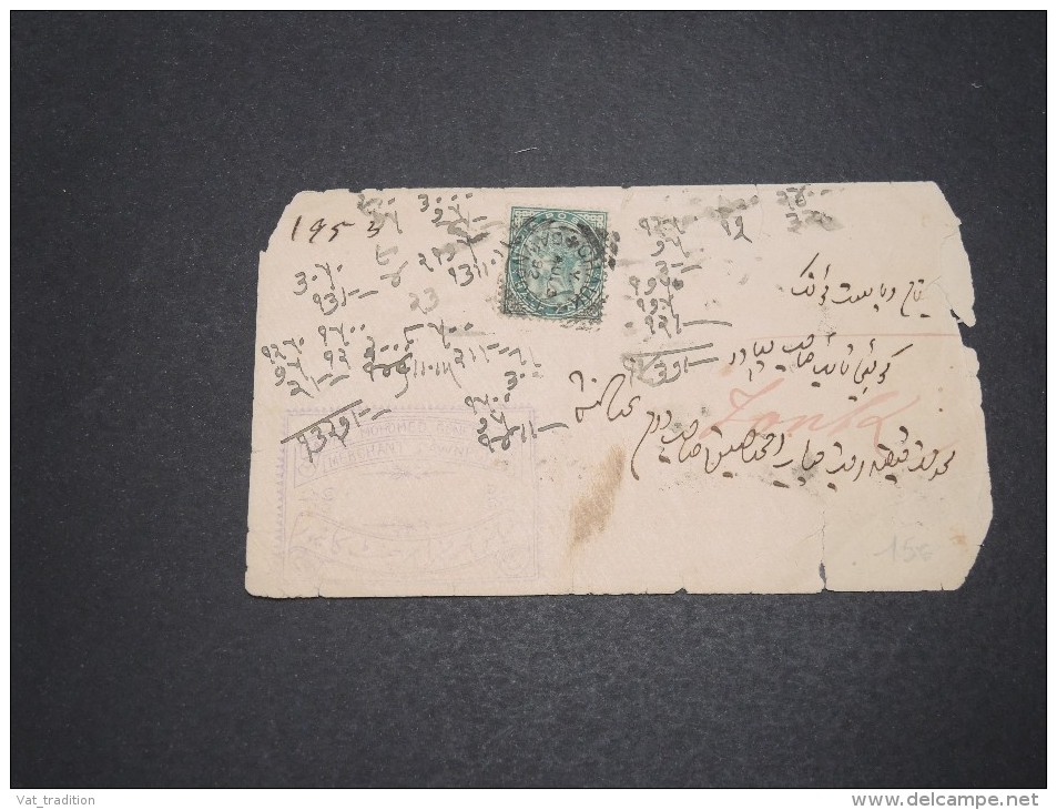 GRANDE BRETAGNE / INDE - Enveloppe De Chauk En 1892 , Cachet Arrivé De Tonk - A Voir - L  4124 - 1882-1901 Empire