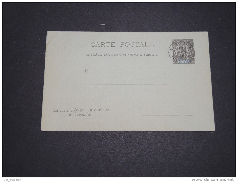 FRANCE / INDE - Entier Postal Type Groupe Non Voyagé Mais Avec Oblitération - A Voir - L  4128 - Storia Postale