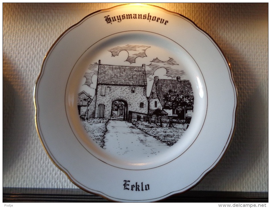 * Eeklo - Eecloo (Oost Vlaanderen - Gent) * 6 Unieke Borden Magvam Porselein Van Eeklo Te Ieper Assiette - Altri & Non Classificati