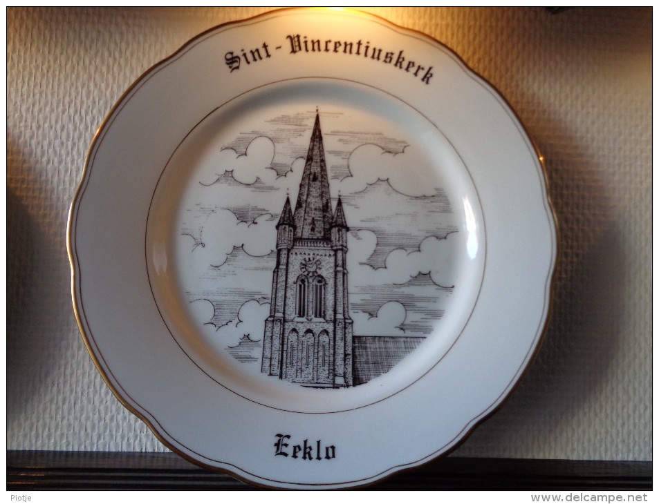 * Eeklo - Eecloo (Oost Vlaanderen - Gent) * 6 Unieke Borden Magvam Porselein Van Eeklo Te Ieper Assiette - Andere & Zonder Classificatie