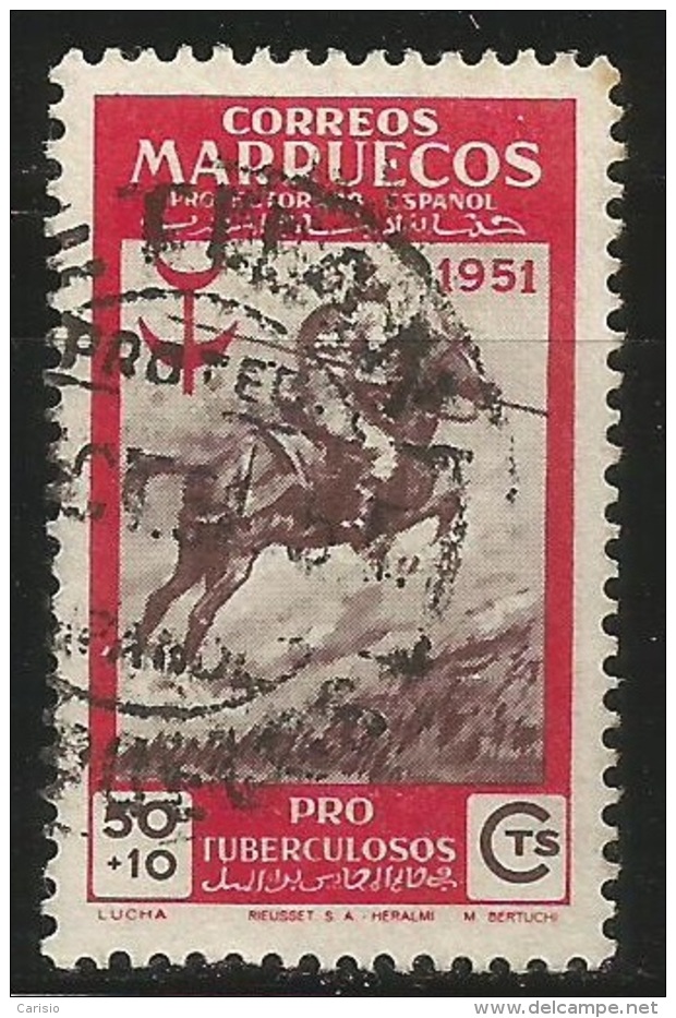 Marruecos – España – Spain – Año 1951 Edifil 338 Us. - Maroc Espagnol