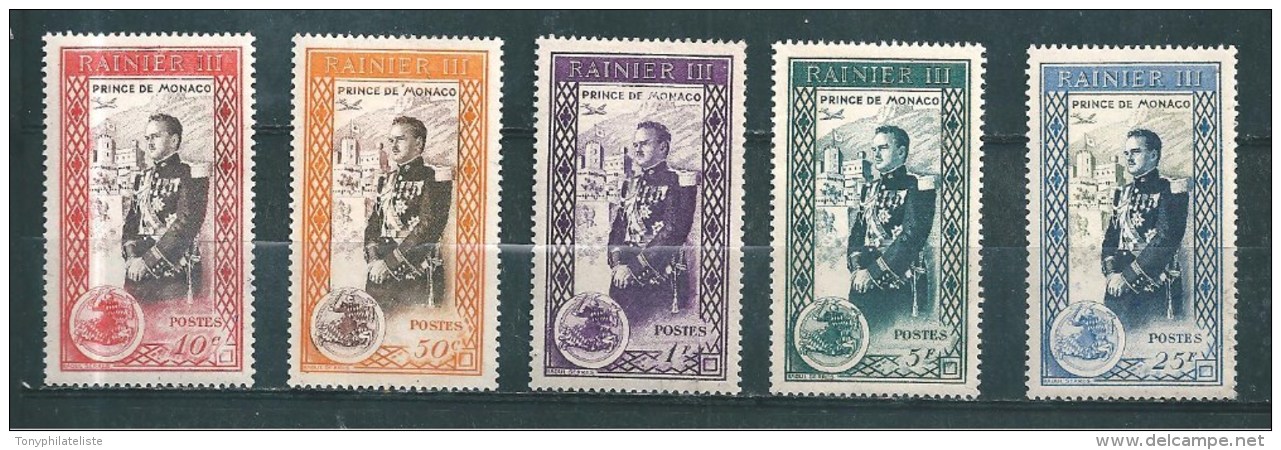 Monaco Timbres De 1950   N°338 A 343 Manque Le N°342  Neuf  ** - Unused Stamps