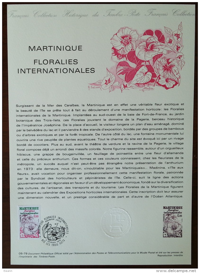 COLLECTION HISTORIQUE - YT N°2035 - FLORALIES INTERNATIONALES / MARTINIQUE - 1979 - 1970-1979