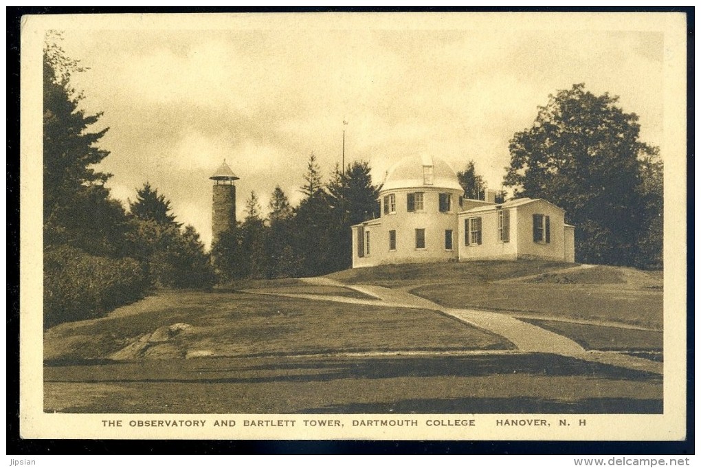 Cpa Des Etats Unis Hanover Dartmouth College -- The Observatory And Bartlett Tower  JIP18 - Autres & Non Classés