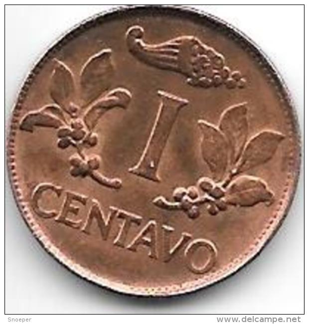 *colombia 1 Centavo 1967  Km 205a  Unc - Colombia