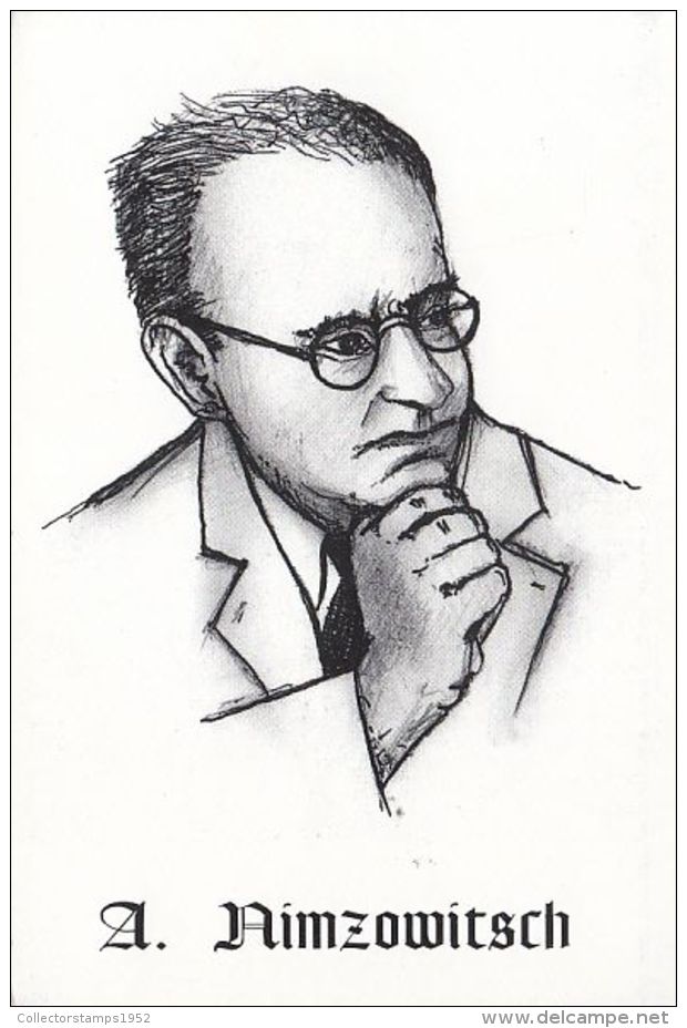 50344- A. NIMZOWITSCH, CHESS MASTER - Chess