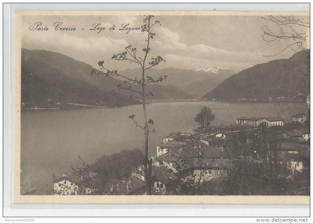 Suisse - Tessin - Saluti Da Porto Cevesio Lago Di Lugano Ed Cairoli Varese - Lugano