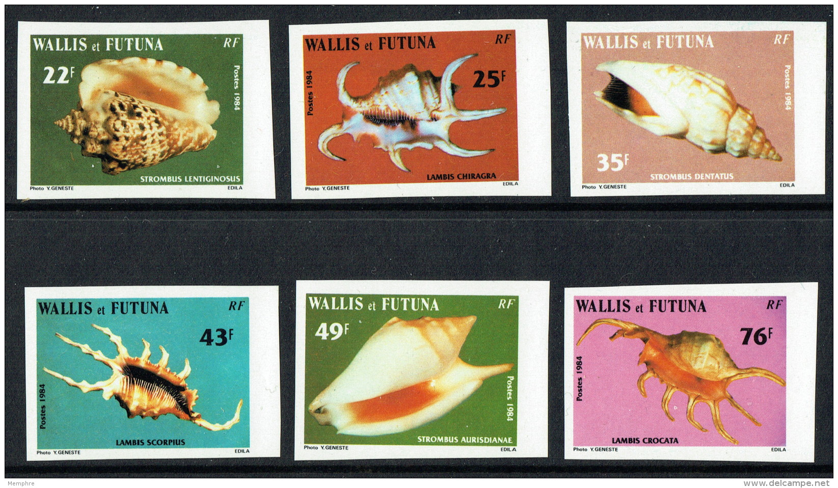 Vie Marine  1984  Strombes   Yv 312-7  Non Dentelés ** - Unused Stamps