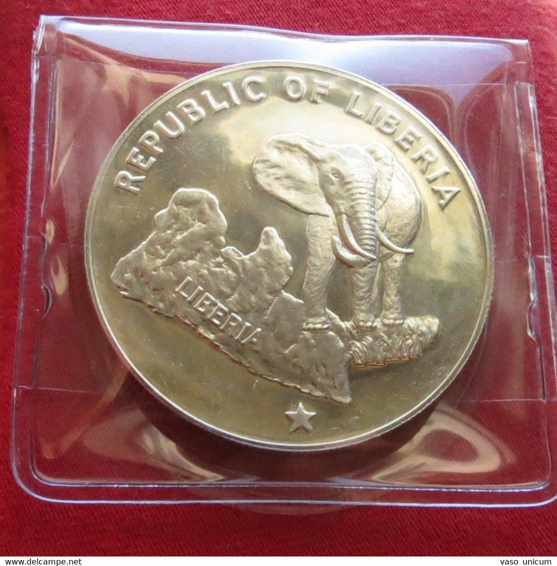 Liberia 5 $ 1975 Elephant - Liberia