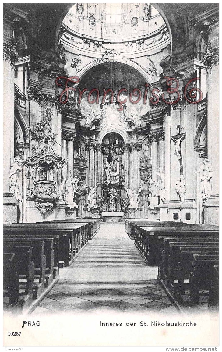 Tchéquie - Prague - Prag - Inneres Deer St Nikolauskirche - 2 Scans - - Czech Republic