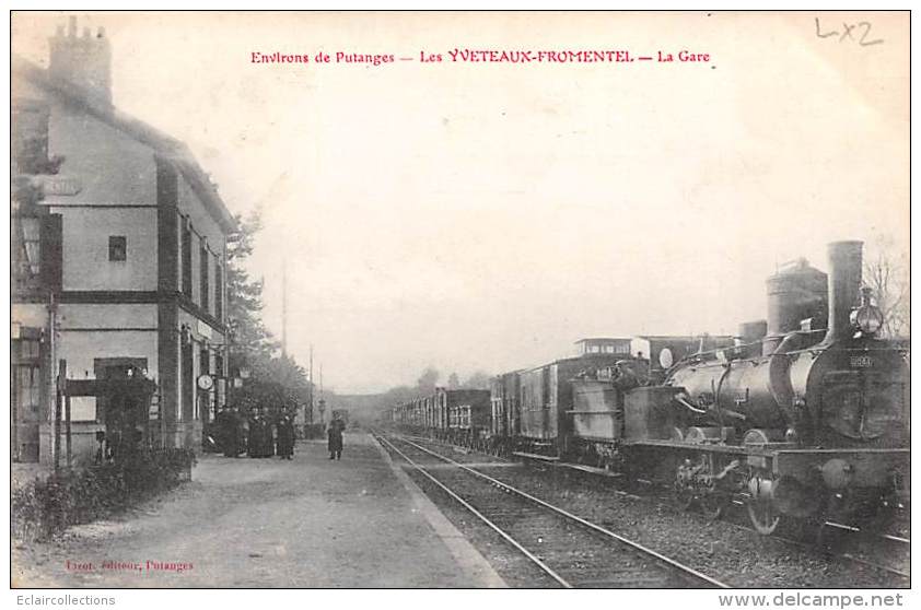 Les Yveteaux-Fromentel    61   Intérieur De La Gare Train (voir Scan) - Other & Unclassified