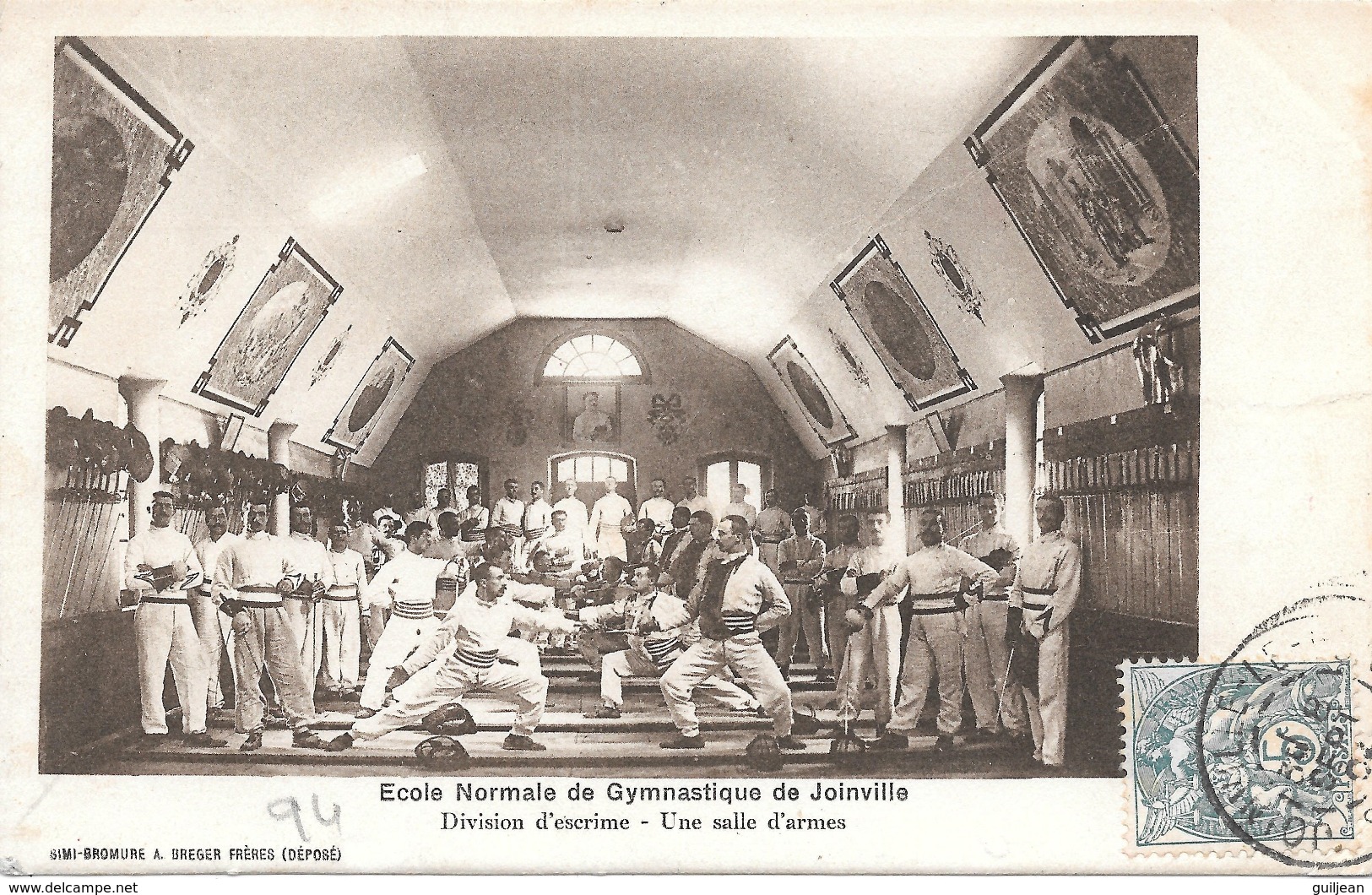 94 - JOINVILLE - Ecole Normale De Gymnastique - Division D'escrime - Une Salle D'armes - Circulé - A.Breger Fres - Fencing