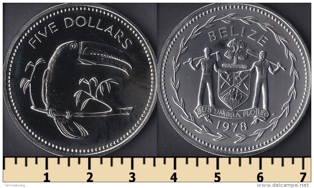 Belize 5 Dollars 1978 - Belize