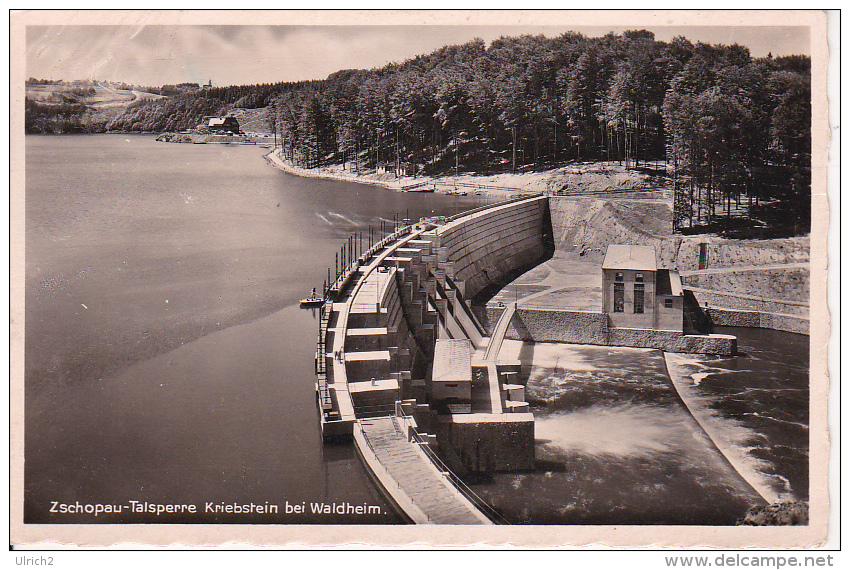 AK Zschopau-Talsperre - Kriebstein Bei Waldheim - 1938 (25252) - Zschopau