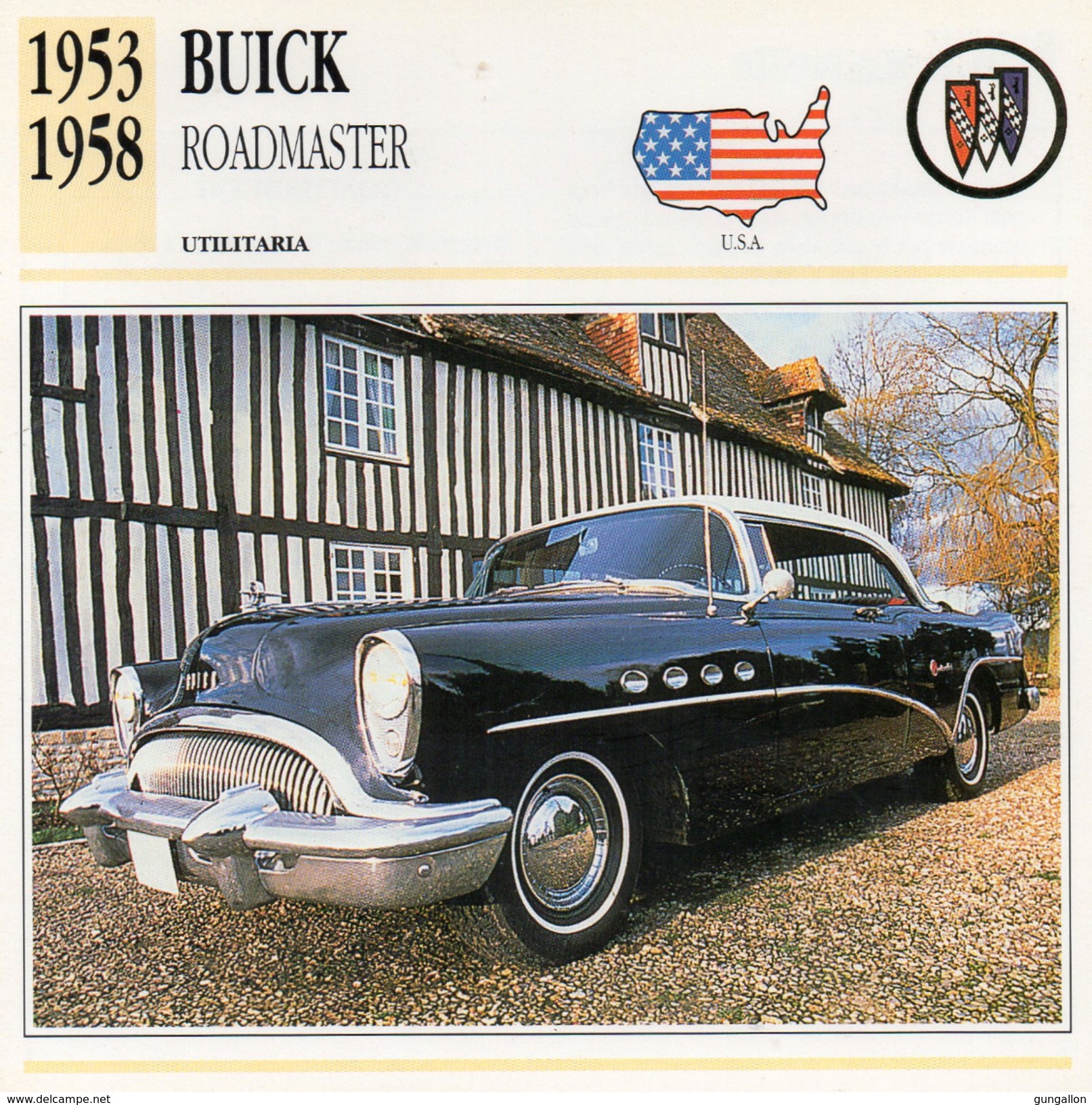 Auto Da Collezione  &quot;Buick 1953  Roadmaster&quot;  (U.S.A.) - Moteurs