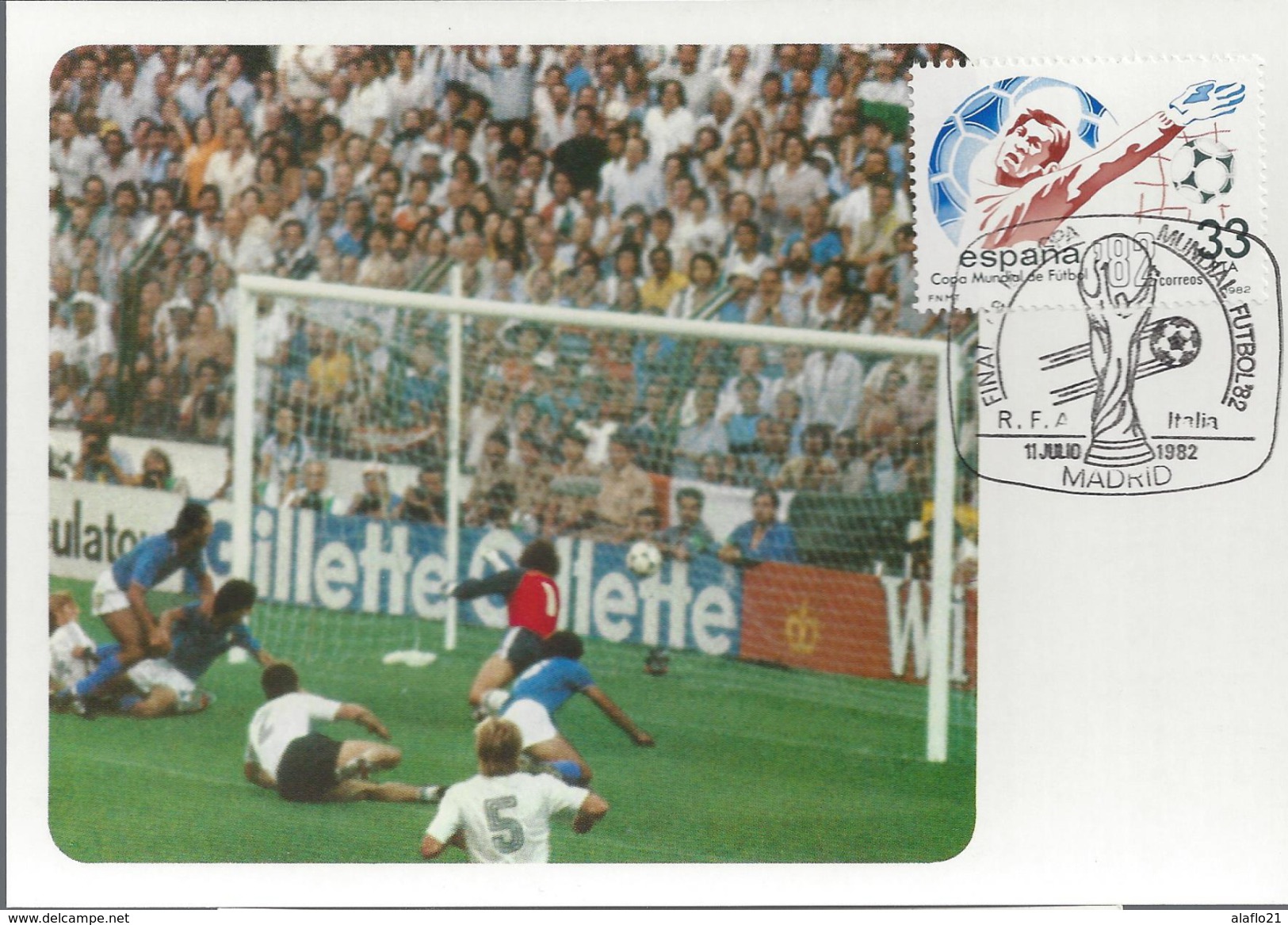 ESPAGNE CARTE MAXIMUM 1er JOUR Timbre BLOC N° 31 32 - COUPE Du MONDE FOOT 82 -3 - Maximumkarten