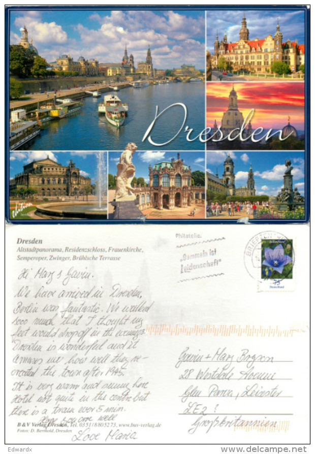 Dresden, Germany Postcard Posted 2011 Stamp - Dresden