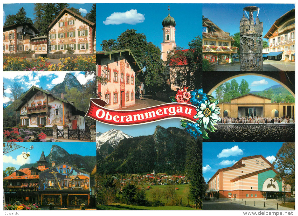 Oberammergau, Germany Postcard Posted 2010 Stamp - Oberammergau