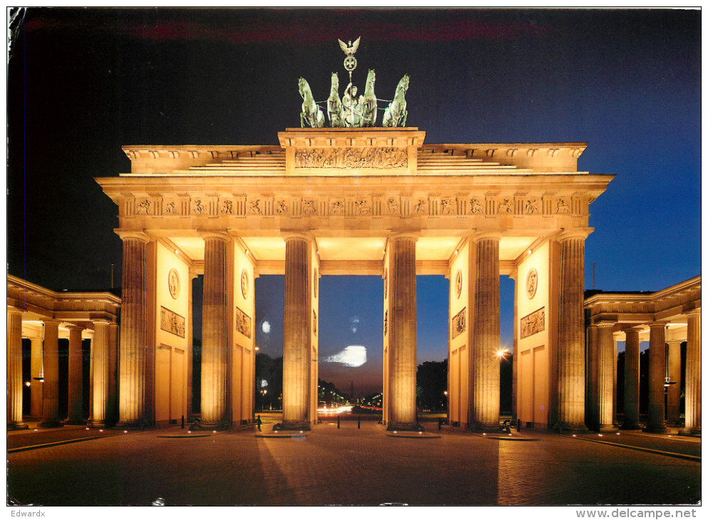 Brandenburg Gate, Berlin, Germany Postcard Posted 2011 Stamp - Brandenburger Door