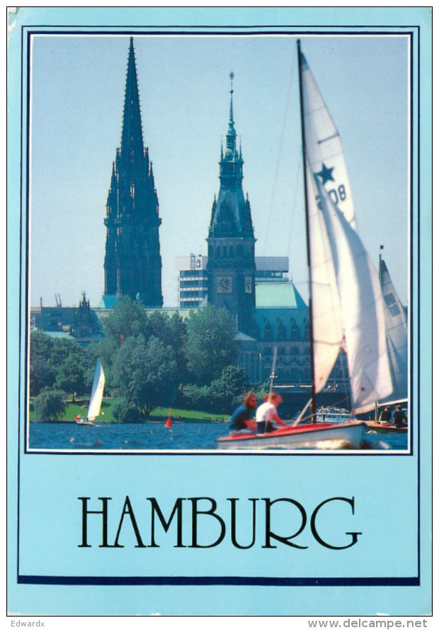 Hamburg, Germany Postcard Posted 1992 Stamp - Mitte