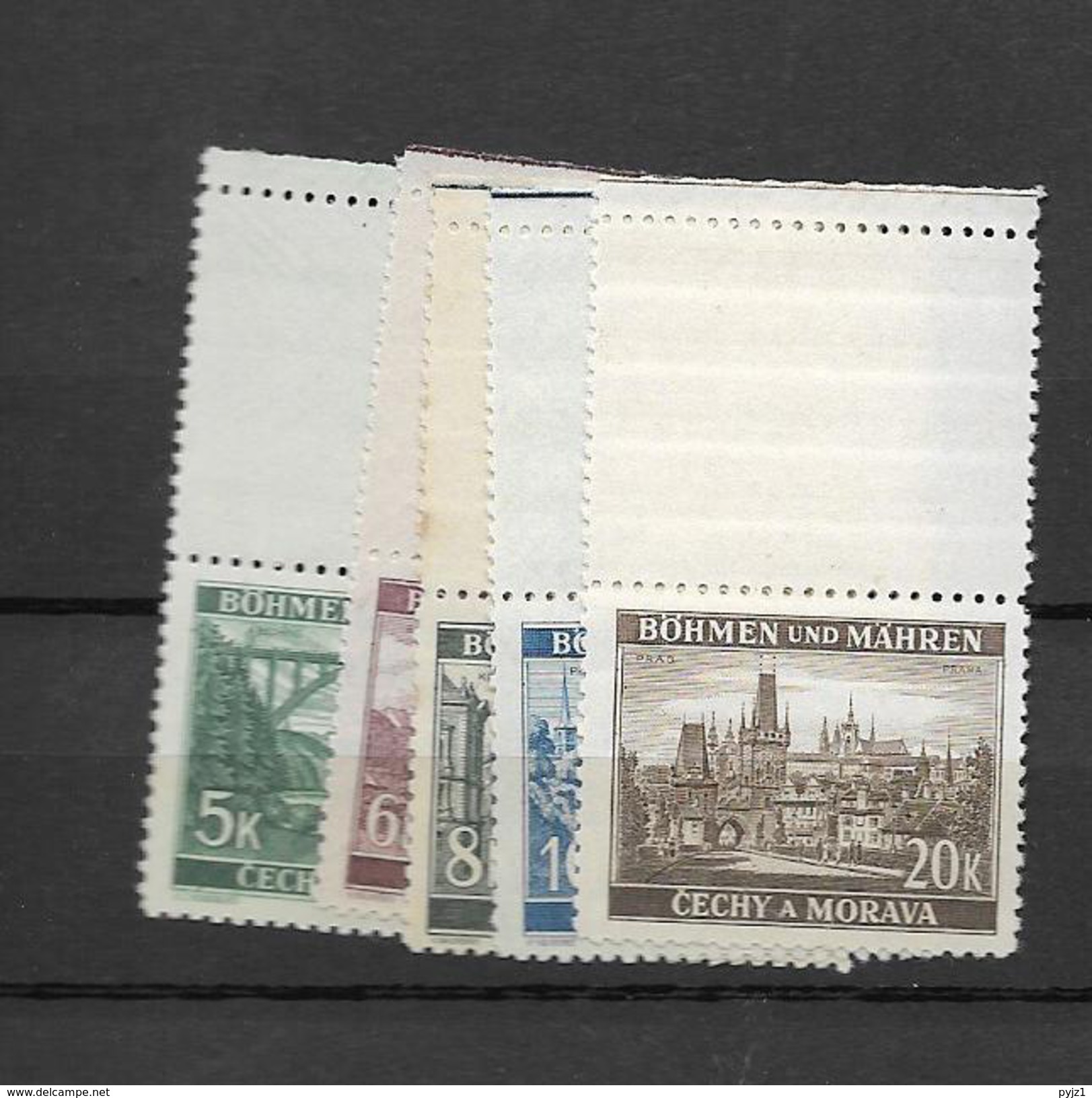 1940 MLH Bohemia And Moravia, - Unused Stamps