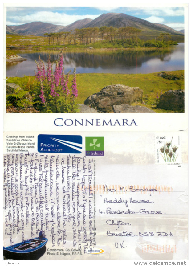 Connemara, Galway, Ireland Postcard Posted 2007 Stamp - Otros & Sin Clasificación