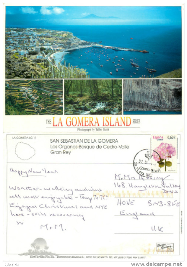 San Sebastian, La Gomera, Spain Postcard Posted 2010 Stamp - Gomera