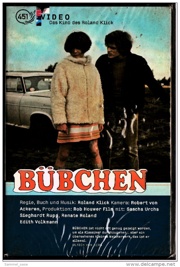 VHS Video  -  Bübchen  -  Regie Roland Klick - Mit Sascha Urchs, Sieghardt Rupp, Renate Roland  -  Von 1968 / 1997 - Krimis & Thriller